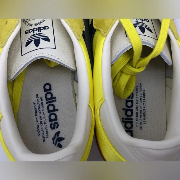 Adidas Women’s Samba OG Shock Yellow Night Indigo JI2594 - Size 10.5 - Picture 6 of 14